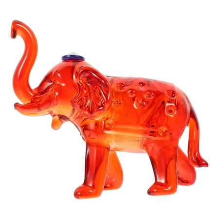 

HOMEMAXS Creative Elephant Modeling Decor Crystal Elephant Statue Desktop Adornment