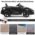 thumbnail image 6 of Infans 12V Kids Ride On Car 2.4G RC Electric Vehicle w/ Lights MP3 Openable Doors Black, 6 of 7