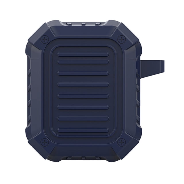 stanreset Earphone Case Silicone Cover Wireless Headphone Case Shell Replacement for AirPods 1/2, Blue