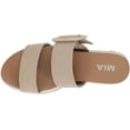 thumbnail image 3 of Mia Womens KENZY Faux Leather Slip On Slide Sandals, 3 of 5