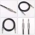 thumbnail image 2 of Stereo Audio Cable Professional Electric Guitar Bass Cable 6.35mm Instrument Cable, 2 of 9