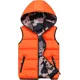 thumbnail image 1 of Chaleco de plumón para niños Chaleco sin mangas con capucha Chaqueta de invierno Reversible Camo Bomber Coat Naranja M JAMW Sencillez, 1 of 5