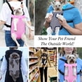 thumbnail image 5 of Mochila transportadora de mascotas, mochila frontal ajustable, bolsa de viaje de seguridad, con patas extendidas, ideal para viajes, senderismo, camping, perros pequeños y medianos,, 5 of 5