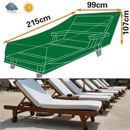 Sunrise Outdoor Patio Garden Chaise Lounge Chair Protector Furniture Cover Green