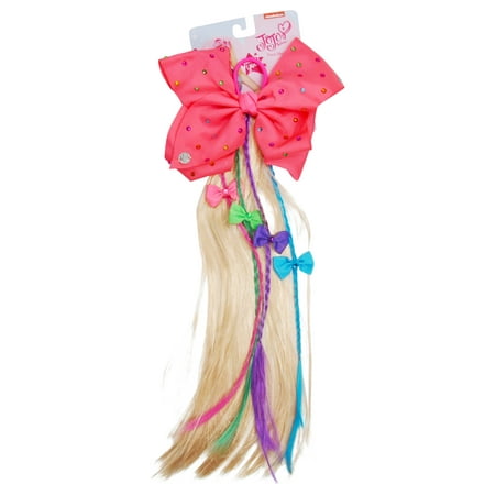 JoJo Siwa Blonde Ponytail Hair Extension with Colored Braids