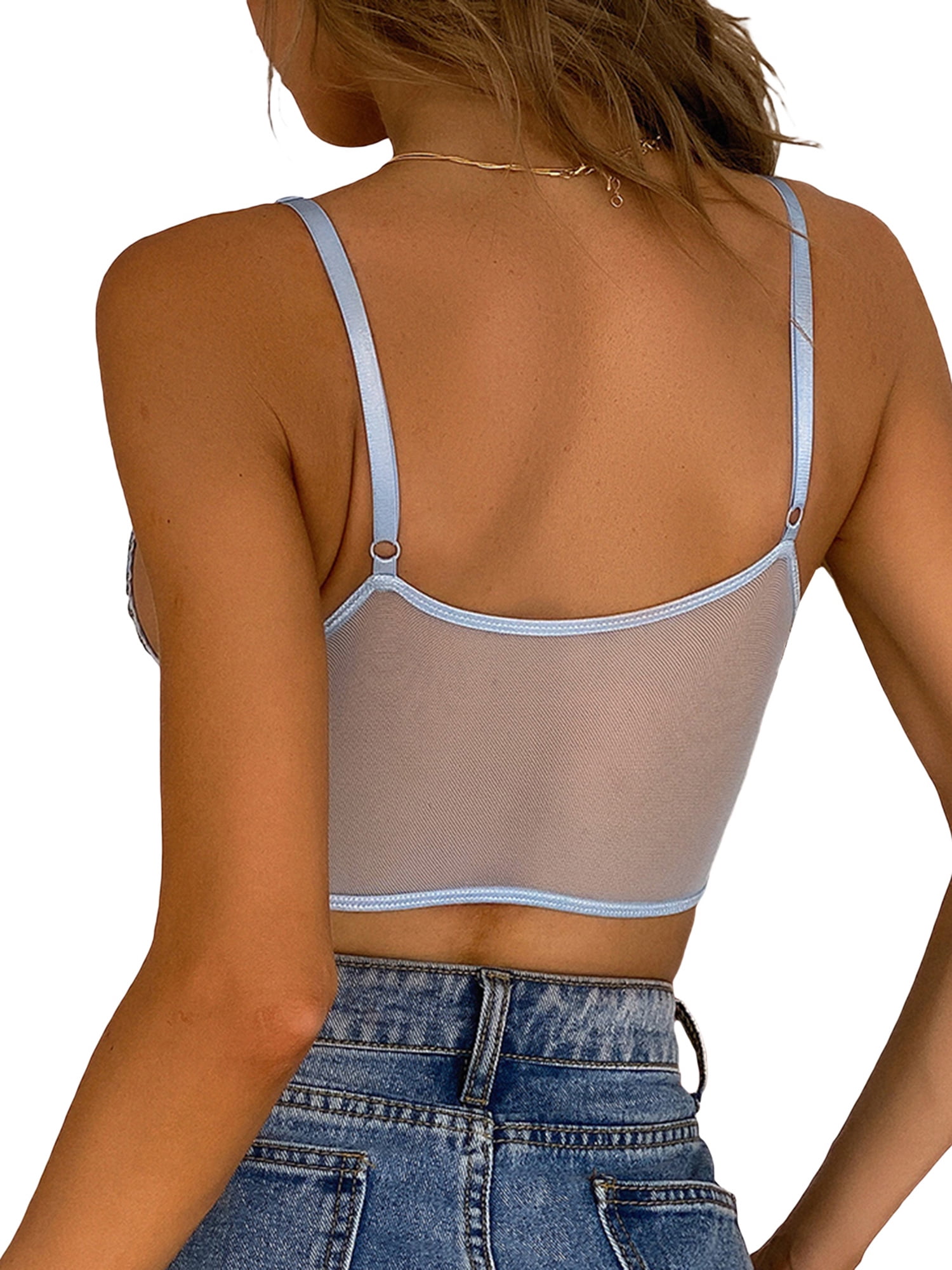 transparent spaghetti top