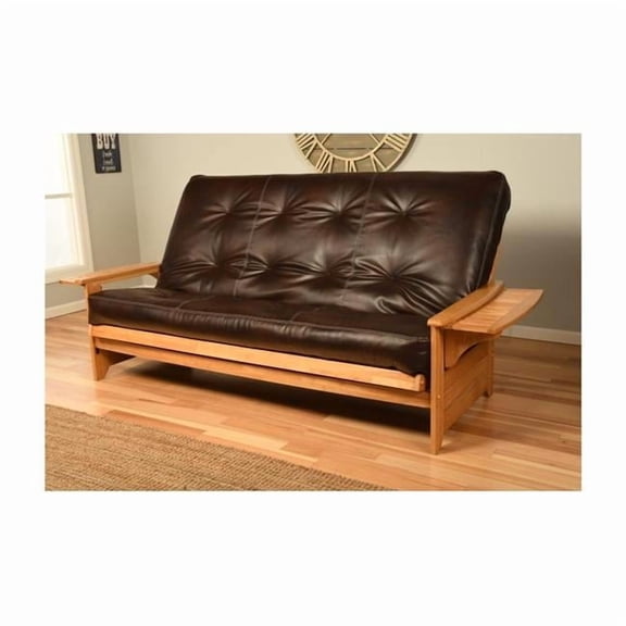 Kodiak Furniture Phoenix Butternut Queen-size Futon with Java Brown Mattress