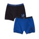 thumbnail image 1 of Atlas For Men - Pantalones Cortos Cuadrados de Elástico para Hombre - Pack de 2 (Negro, Azul Marino), 1 of 2