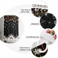thumbnail image 6 of Christmas Black Shower Curtain, Winter White Snowflake Xmas Balls Waterproof Washable Boho Funny Cute Shower Curtains Set for Bathroom Farmhouse Bathtubs Decor with Hook, 72"Wx72"L, 6 of 7