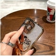 thumbnail image 5 of Gradient Glitter Cat Stand Phone Case, 360 Degree Rotatable Stand, Flip Open Can Be Used As Makeup Mirror for iPhone 15 14 13 12 11 Pro Max X XS XR 7 8 Phone Case (Pink,iPhone 11 Pro Max), 5 of 8