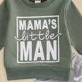 thumbnail image 4 of NOLDARES Toddler Kids Baby Boy Clothes Fall Winter 2pcs Graphic Print Long Sleeve Sweatshirt Tops Elastic Joggers Pants Outfits Clothing Set(Green,12-18 M), 4 of 7