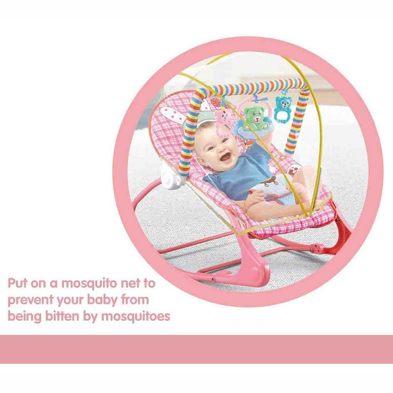Baby bouncer with mosquito net sale