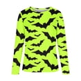 thumbnail image 3 of Sweat à Capuche Mode pour Femmes 2023 Classique Imprimé Halloween Col Rond Manches Longues Chandail en Molleton Ample 50 % de Réduction Costumes Halloween/noël, 3 of 4