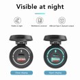 thumbnail image 3 of Car Phone Charger, Dual Port Light Ring ABS PC Motorcycle Charger Black Housing  for Boats, 3 of 7