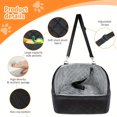 thumbnail image 3 of 1-Pack Round Dog Car Seat Cushion - Portable Pet Car Seat Cover, Soft Polyester Material, Ideal for Small & Medium Breed Dogs, Essential Pet Travel Accessory, 3 of 7