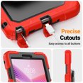thumbnail image 7 of for Lenovo Tab One 8.7/ Tab K9 Case 8.7 inch 2025, 360 Rotating Shockproof Cover with Stand, Handle, Shoulder Strap, Red, 7 of 7