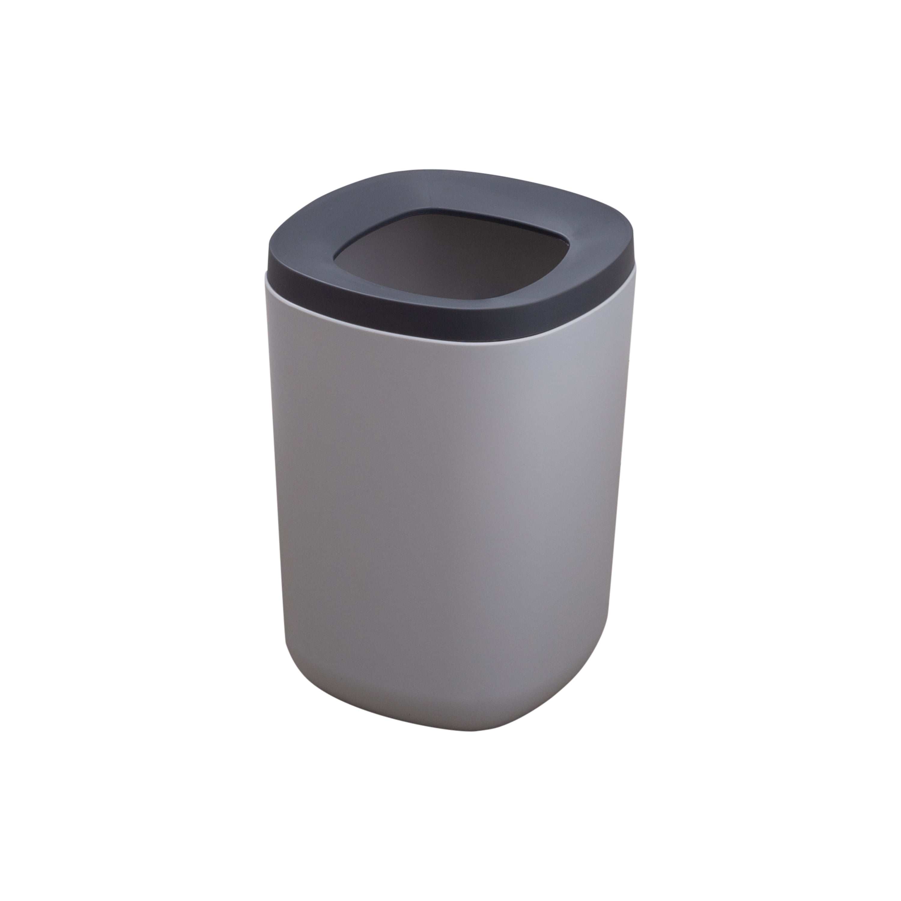 Umbra Corsa Bathroom Trash Can with Lid Small Waste Basket Charcoal 1005487-149