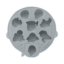 MOQIN Halloween Silicone Cake Mold, Pumpkin Bat Skull Ghost Shape Silicone Candy Chocolate Molds for DIY Cookies Soap Candy Gummy Chocolate Mold,Resin Crafts, Scary Party Favors,9-Cavity