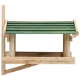 thumbnail image 6 of vidaXL Bird Feeder Green and Natural Wood Solid Fir Wood Small, 6 of 7