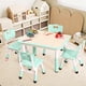 thumbnail image 2 of QinaQin Juego infantil de mesa y 4 sillas de 80 x 60 cm, ideal para aprendizaje, juegos, manualidades y actividades en casa o salón de clases, 2 of 8