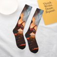 thumbnail image 6 of Bingfone Compression Socks for Women and Men Long Socks for Running Athletic Cycling Nurse-Lava Dragon, 6 of 8