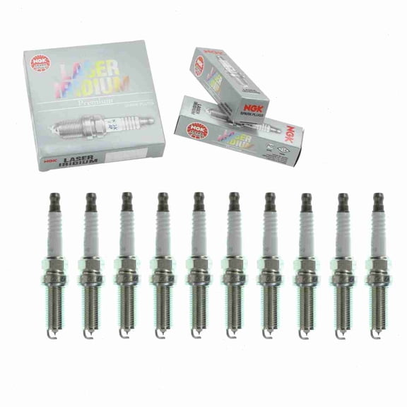 10 pc NGK 6706 Laser Iridium Spark Plugs for 75039093000 Ignition Wire Secondary