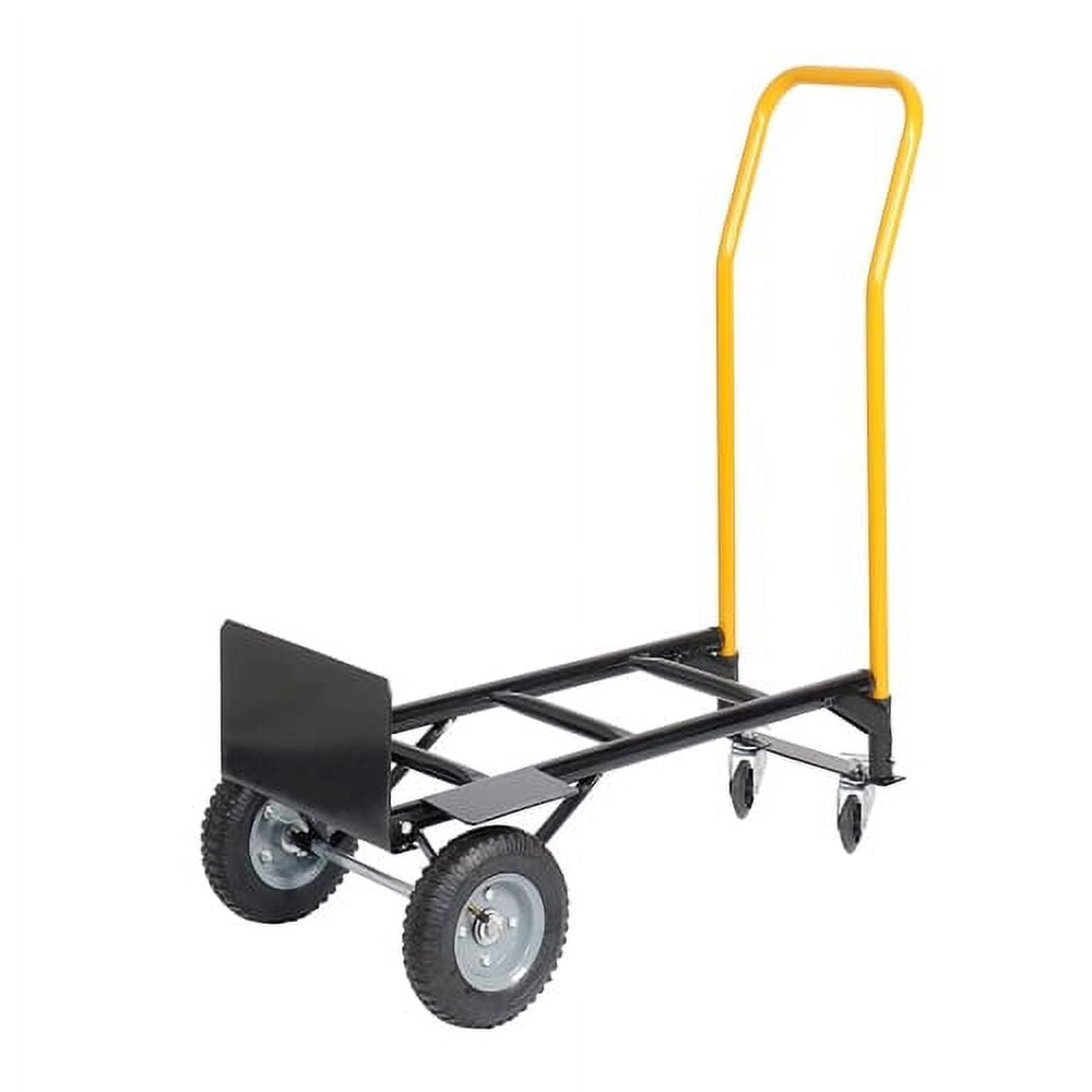 Hi-GARDEN,1-YEAR-WARRANTY,58.5"x19.5"x7.08",330 LBS,Hand Truck Dual Purpose 2 Wheel Dolly Cart and 4 Wheel Push Cart with Swivel Wheels Heavy Duty Platform Cart for Moving/Warehouse/Garden/Grocery