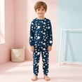 thumbnail image 2 of Gubotare Toddler Boys Pajamas Boys Pajamas Graphic Pjs Toddler 2 Piece Sleepwear Kids Clothes Set Size 8-9 (Dark Blue,8-9 Years), 2 of 8