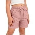 thumbnail image 4 of Umfun Girls' Multi-Pocket Cargo Shorts with Drawstring Waist - Durable Summer Utility Shorts for Outdoor Hiking & Casual Daily Wear, 4 of 9