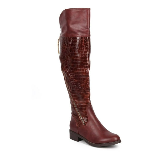 over the knee snakeskin