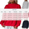 thumbnail image 3 of ABATAB Womens Oversized Sweatshirts Turtleneck Long Sleeve Casual Solid Color Tops Comfy Fall Fashion Outfits Winter Clothes, 3 of 7
