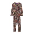 thumbnail image 4 of Treel Coral Fleece Camo Pajama Set, 2X, Purple, 4 of 6