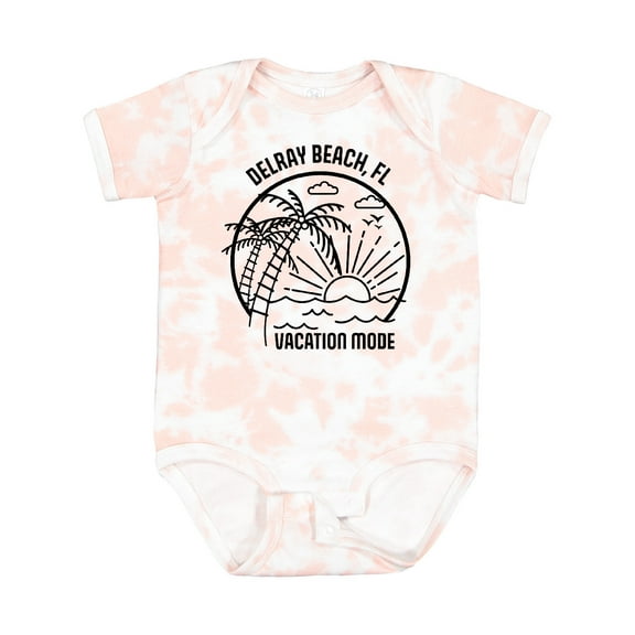 Inktastic Summer Vacation Mode Delray Beach Florida Boys or Girls Baby Bodysuit