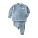 thumbnail image 1 of Gibobby Conjunto niño pequeños bebés niñas niños Otoño Invierno rayas dibujos animados algodón manga larga pantalones pulóver ropa de dormir conjunto ropa(A,18-24 Months), 1 of 5