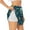 White, variant on Little Pirate Crocodile Print Women's Sports Shorts with Drawstring Elastic Waistband for Running, Yoga, Fitness-X-Large