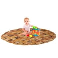 thumbnail image 3 of Pastry Round Blanket, Classic American Dessert Tart Apple Pie Fruit Flavored Bakery Good Food Art, Cozy Plush for Indoor & Outdoor Use Novelty Gift Idea, 60" Round, Dark Orange Camel, by Ambesonne, 3 of 6