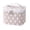 Beige, variant on LSLJS Portable Makeup Bag, Valentine Gifts Stripe Pattern Cosmetic Bag with Double Zippers Travel Toiletry Bag with Handle and Divider Makeup Case Organizer and Storage for Women Girls