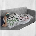 thumbnail image 6 of Hope Soft Flannel Fleece Throw Blanket, Chinese of Faith Hope Love with Arrangement Oriental Illustration, Cozy Plush for Indoor and Outdoor Use, 50" x 60", Multicolor, by Ambesonne, 6 of 6