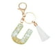 thumbnail image 2 of Decoración del hogar, decoración de habitaciones, decoración de paredes. Nuevo llavero con borlas blancas y colgante de gota de cristal. Llavero para bolso de moda con hebilla de gota de cristal., 2 of 2