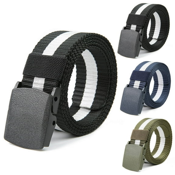 Canvas Quick Release Belt for Men Unisex Outdoor Durable Training Waist Strap