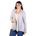 thumbnail image 3 of Plus Size Open Front High Low Cardigan, 3 of 9