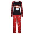 thumbnail image 3 of Odeerbi Christmas Pajamas For Family Matching Outfits Men's 2024 Long Sleeve Outfit Printed Housewear Pajama Suit Top+Pants Suit Dad Outfit, 3 of 9