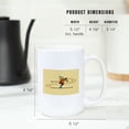 thumbnail image 5 of 15 fl oz Ceramic Mug, Skiing, Geometric, Contour, Dishwasher & Microwave Safe, 5 of 5