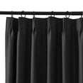 thumbnail image 5 of TWOPAGES Pinch Pleat Curtain Blackout  Light Blocking Drape for Living Room, 1 Panel, 52"x108", Black, 5 of 6