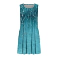 thumbnail image 4 of Ovzne Robes pour Femmes Robe d'Été pour Femmes Imprimé Sans Manches Col Rond Aguichant Élégante Boîte de Nuit Fête Tunique Mini Robes Robe Décontractée Vacances Robe d'Été Imprimée Liquidation, 4 of 7