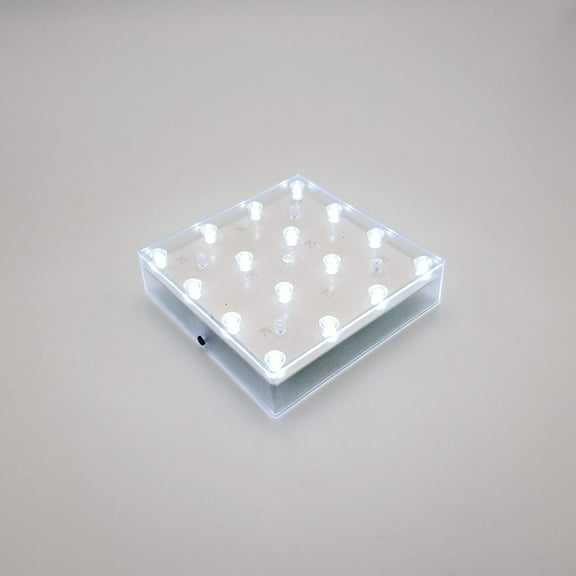 LumaBase Battery Operated Cool White LED Base Light (Square)