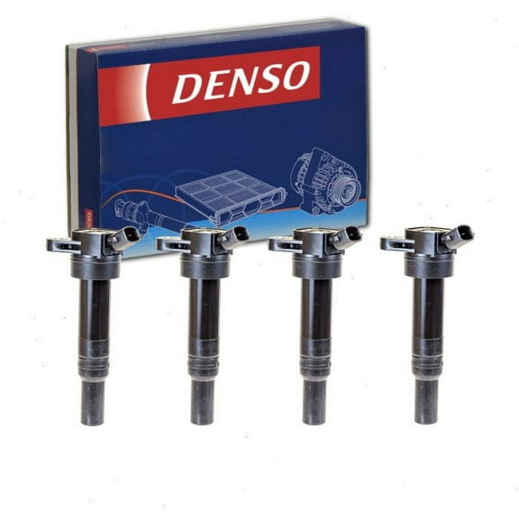 4 pc DENSO Direct Ignition Coils compatible with Kia Forte 1.8L 2.0L L4 2014-2018