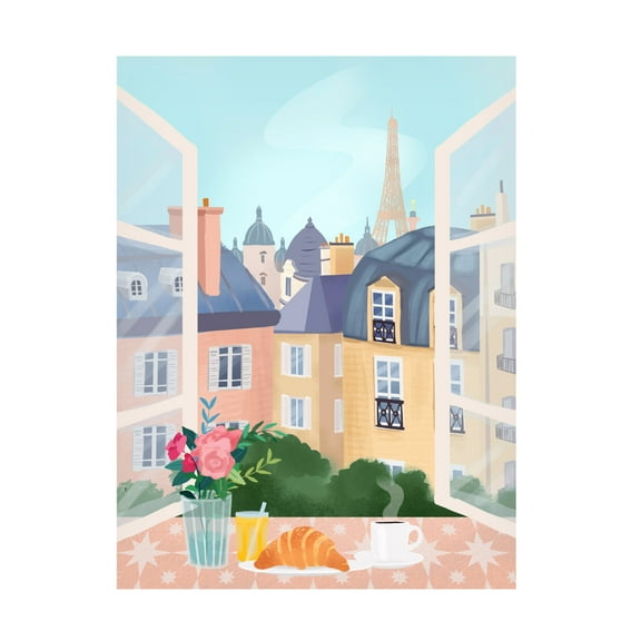 Trademark Fine Art Petra Lizde  Paris Canvas Wall Art