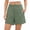 Army Green, variant on Sentmoon Womens Long Shorts High Waist Plus Size Shorts for Women Stretchy Solid Color Regular Fit Sleep Shorts Women Delightful for Cruise and Resort Hawaiian XS-L4