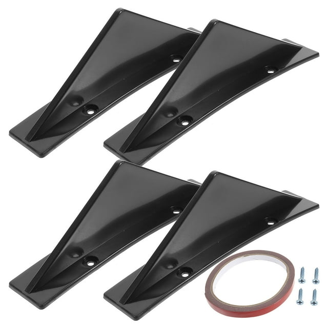OULII 4Pcs Rear Bumper Spoiler Black ABS Scratch Protection Car-Styling Vehicle Modification